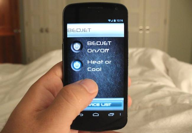 Быстро нагреть или охладить постель поможет Bedjet